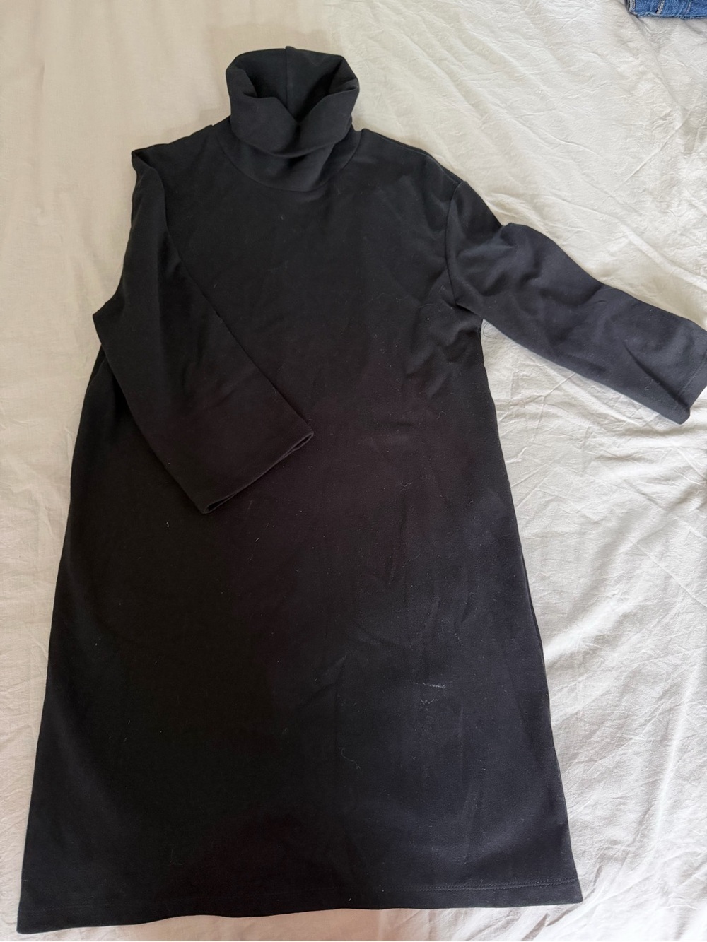 Zara Black Turtleneck Shift Dress